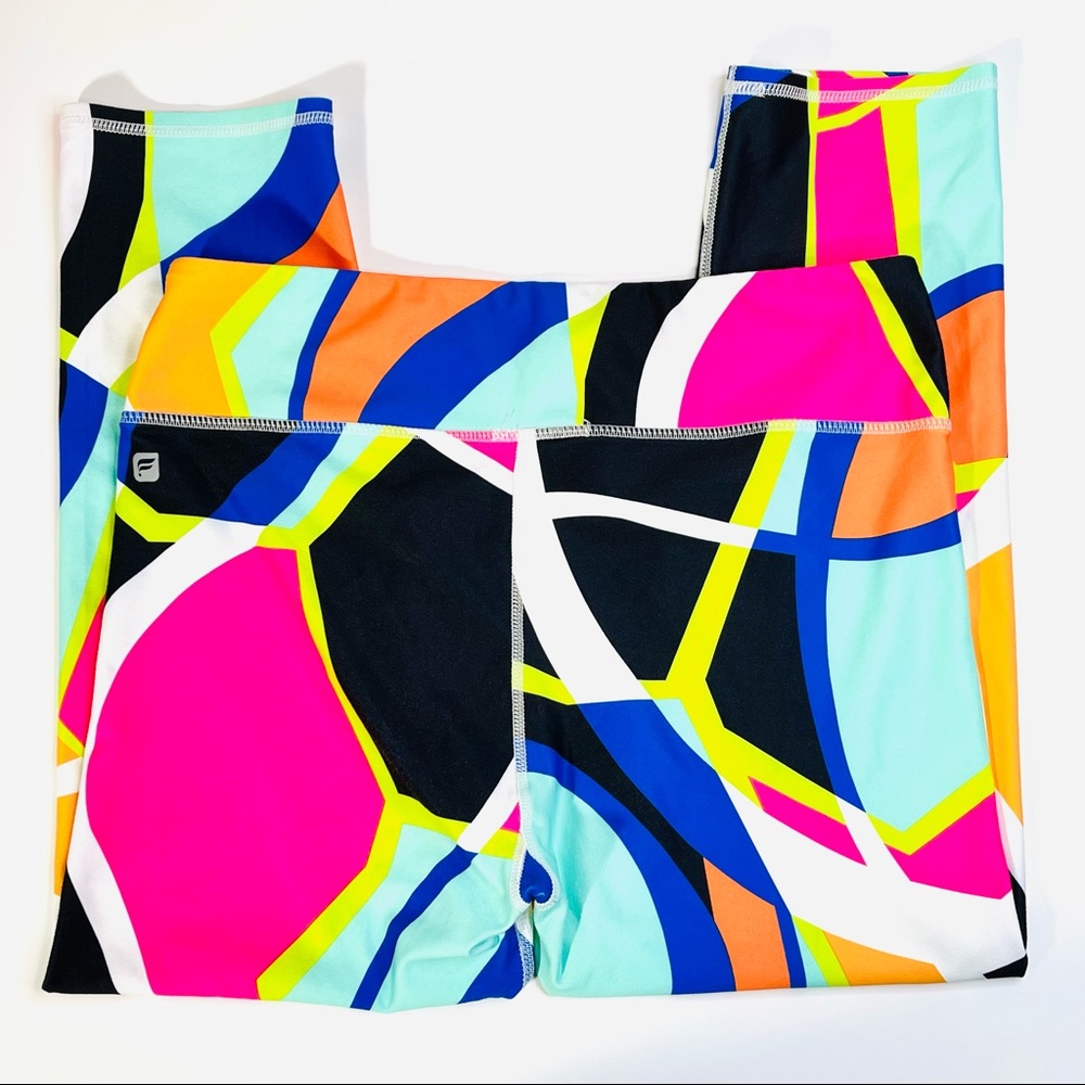Fabletics Define Mid-Rise Capri Multi Colored Col… - image 4